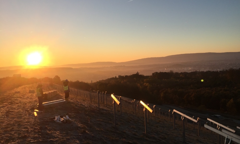 Baubeginn Solarpark Deponie Brandholz