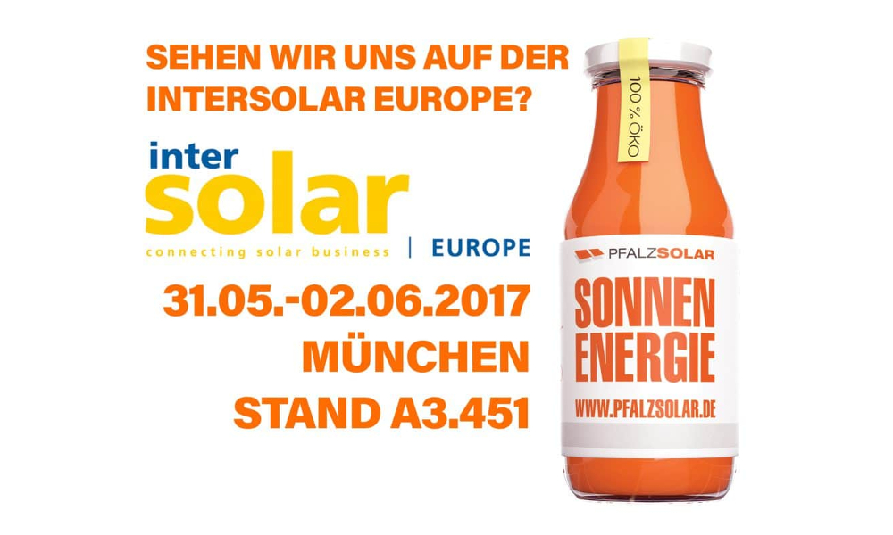 Treffen Sie uns auf der Intersolar Europe!