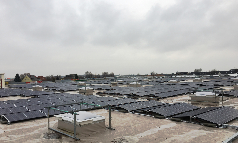 PV Anlage auf Baumarkt in Grünstadt 386 kWp